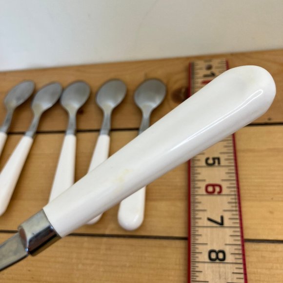 Corelle Rosemarie Cutlery Utensil Flatware Set Plastic Flower Handles 28 piece - Picture 16 of 16